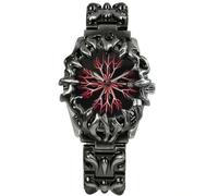 BARAMON Reloj de pulsera para hombre, estilo retro, vintage, casual, gótico, steampunk, cuarzo, analógico, hip hop, fresco, alienígena, Y2K, reloj masculino, Correa