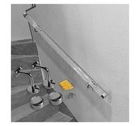 Barandilla antideslizante de acrílico transparente con soportes dorados/plateados, elegante pasamanos de pared para escaleras interiores seguras, perfecto para decoración moderna del hogar