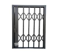 Barandilla antirrobo para ventana, aluminio impermeable y a prueba de óxido, estilos plegables y deslizantes personalizables para uso doméstico y comercial, seguridad infantil 90 x 90 cm