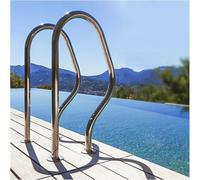 Barandilla De Acero Inoxidable 304 para Piscinas, Pasamanos Resistente para Escaleras De Piscina, Capacidad De 250 Libras con Base De Montaje Rápido, Ideal para Piscinas Interiores Y Exteriores,