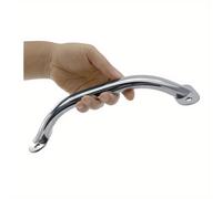 Barandilla de acero inoxidable 316 de grado marino, acabado pulido, 8,98 pulgadas - Manijas de barco, yate y autocaravana/puertas - Barra de metal resistente con bordes redondeados