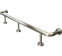 Barandilla de acero inoxidable para barra, kit de riel de 3 a 15 pies con | Accesorios de instalación para interiores y exteriores, pub, cocina, loft, capacidad de carga de 149,7 kg (dorado
