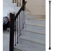 Barandilla de escalera ajustable moderna para interiores y exteriores, para centro comercial de granja y terraza, elegante pasamanos para escalones seguros y elegantes, perfecto para uso doméstico y