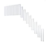 Barandilla de escalera al aire libre para escalones de interior de hierro forjado de seguridad il - Barandilla de cubierta blanca de tubo cuadrado para porche delantero, solución de barandilla