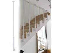 Barandilla de escalera de hierro forjado, balaustres interiores modernos para decoración de escaleras del hogar y división de habitaciones