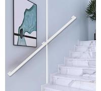 Barandilla de escalera de hierro forjado blanco - Barandilla de seguridad antideslizante de 1,5 m para uso en interiores y exteriores, soporte duradero para ancianos y niños, perfecto para baño e