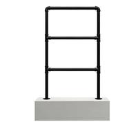 Barandilla De Escalera De Hierro Forjado, Pasamanos Industrial De Tubería De Alta Resistencia Para Escaleras Interiores Y Exteriores, Porches Y Lofts, Barandilla De Seguridad De Metal(Black A,1pcs)