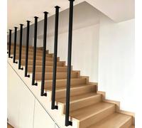 Barandilla de escalera de metal de columna de partición de pared moderna