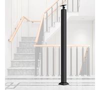 Barandilla De Escalera De Metal Para Interiores, Balaustres De Escalera De Hierro Forjado Negro Para Exteriores, Patio, Porche, Balcón, Barandilla De Terraza Para Madera Y Composite, 1 Paquete, 90 Cm
