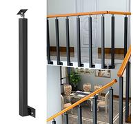 Barandilla de escalera de montaje lateral, balaustre interior para balcones, terrazas, jardines, patios y lofts, columnas de soporte de fácil instalación para seguridad y decoración del hogar