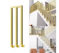 Barandilla de escalera en forma de U y protector de escalera para interiores y exteriores, para jardín, loft, pasillo, 35 cm, elegante, fácil de instalar, cumple con la seguridad