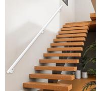 Barandilla de Escalera Interior, Pasamanos de Barandilla de Escalera Montada en la Pared para el Hogar Jardín Pasillo Lofts Guarderías, Barra de Apoyo Metálica Antideslizante(540cm)