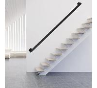 Barandilla de escalera moderna en color negro/blanco/dorado para uso en interiores y exteriores, juego completo de 30 cm a 6 m en tamaños de 1 m, 1,5 m, 2 m y 2,5 m