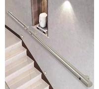 Barandilla de escalera moderna para escalera 1 2 3 4 5 6 metros Barandillas de escalera Tubo de acero inoxidable Pasamanos antideslizantes para exterior Interior con soporte de montaje en pared ( Size