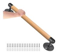 Barandilla de escalera para exteriores - 3FT 5FT 6FT 7FT Pasamanos de madera para barandilla de escalera de seguridad interior barandillas para el hogar jardín pasillo Lofts(80cm)