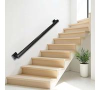 Barandilla de escalera para interiores, color negro, para montar en la pared, decoración al aire libre, balcón, valla, loft, barandilla de seguridad, uso del cuarto de bebé, 570 cm, elegante y