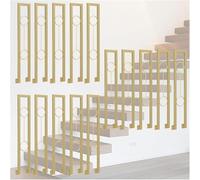 Barandilla de escalera para interiores, Pasamanos de escalera en forma U hierro, alturas montaje lateral, 75-100 cm, paquete 2 a 20(Pack of 15,90cm/35.4 in)