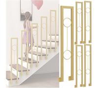 Barandilla de escalera para interiores, Pasamanos de escalera en forma U hierro, alturas montaje lateral, 75-100 cm, paquete 2 a 20(Pack of 5,85cm/33.5 in)