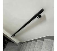 Barandilla de escalera para parede｜barandilla de escalera industrial | Barandilla de escalera Pasamanos，Barra de soporte de pasillo de barra de agarre de hierro forjado de metal(210cm)