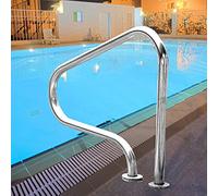 Barandilla de Escalera, pasamanos para escaleras, barandillas Exteriores, barandilla de jardín, diseño de fácil Montaje, barandilla de Piscina Antideslizante y Segura de Acero INOX