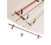 Barandilla de Estanteria Tope para Estantes, Barandilla Decorativa con Tornillos, Barandilla para Estantes de Librería de 50 70 100 130 150 180 cm, Barrera Tubular(Red,70in/177.8cm)