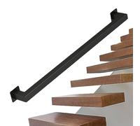 Barandilla de hierro forjado para escaleras de 3.3 pies / 6.6 pies - Metal il para escaleras de interior/exterior - 4.2 m de seguridad antideslizante para montaje en pared - Duradero y elegante