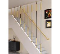 Barandilla de hierro para escaleras, ajustable de 30 a 150 cm, barra de transición de suelo a techo, ideal para áticos y pasillos