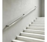 Barandilla De Mano De 1 A 20 Pies, Pasamanos De Escalera De Seguridad Resistente, Montaje En Pared, Pasamanos De Tubo Industrial Moderno Para Escaleras Interiores(0.3m)