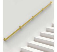 Barandilla de metal industrial para escaleras de 30 a 600 cm, cuadrada, color blanco, balaustrada de seguridad para escaleras (3,9 m)