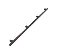 Barandilla de metal industrial, pared de hierro forjado, barra de seguridad antideslizante, kit de soporte de escalera para uso en interiores y exteriores, sistema il duradero y elegante