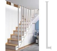 Barandilla de metal montada en el techo para una mayor seguridad en el ático, escaleras del hogar y estudios en interiores, sistema de barandilla elegante y duradero