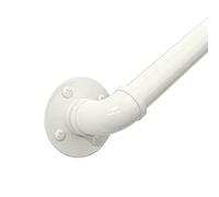 Barandilla de pared blanca para escaleras, juego completo de 250 cm para uso en interiores y exteriores, solución elegante y segura para cubiertas, pasillos y escalones de loft