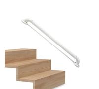 Barandilla de Pared para Barras de Escaleras, Pasamanos Industrial para Escalera con Tubo de 35 mm, Antideslizante Segura, para Baños, Dormitorios(White,30cm/11.8in/0.9ft)