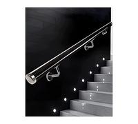 Barandilla de pared para escaleras interiores, barra de agarre acrílica con soportes de acero inoxidable, diseño sin burbujas para un apoyo seguro