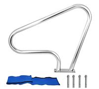 Barandilla De Piscina De 98*81cm, Pasamanos De Piscina De Acero Inoxidable 304, Barandilla De Piscina Humanizada Con Cubierta De Agarre De Nailon Desmontable, Capacidad Carga Hasta 150 Kg ( Size : 1 P