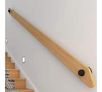 Barandilla de seguridad antideslizante de madera de pino para escaleras y lofts, juego de pared de 1,2 m con grano de madera, ideal para uso doméstico y bar, sistema de il resistente