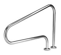 Barandilla de Seguridad de fácil Montaje con Placa Base, Escalera de natación de Acero Inoxidable para Piscinas, Clubes de SPA o Parques acuáticos.