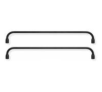 Barandilla de Seguridad para estantes, Paquete de 2 barandillas de Aluminio para estantes, Barra de Seguridad para Montaje en Pared para Cocina y baño, barandilla Decorativa para almacenamie