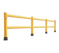 Barandilla de seguridad, pasamanos Ampere Rack Mammut, con 2 barras transversales