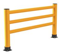 Barandilla de seguridad, pasamanos Ampere Rack Mammut, con 3 barras transversales