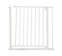 Barandilla de Seguridad Relaxdays, 82-87 cm, sin taladrar, para bebés, escaleras y Puertas, Blanca