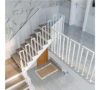 Barandilla de transición de hierro forjado negro en forma de U de 30 a 100 cm, para uso en interiores y exteriores, elegante balaustre de escalera para seguridad y apoyo