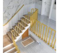 Barandilla de transición de hierro forjado negro en forma de U de 30 a 100 cm, para uso en interiores y exteriores, balaustre duradero para seguridad en escaleras y porches