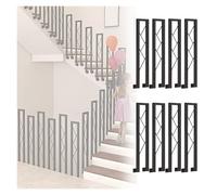 Barandilla decorativa en forma de U personalizada de 70-105 cm para uso en interiores, elegante barandilla decorativa de hierro fundido para apartamentos, villas, áticos, soporte ideal para escaleras