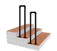 Barandilla en forma de U para escaleras pasamanos para escalones exterior barandilla para escaleras de interior pasamanos de transición montados en el suelo pasamanos para escalones loft terraza apoyo