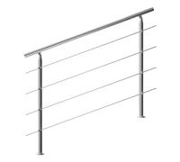 Barandilla escalera acero inoxidable 150cm 4 travesaños