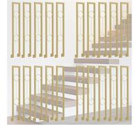 Barandilla exterior en forma de U, Pasamanos de escalera en forma U hierro, alturas montaje lateral, 75-100 cm, paquete 2 a 20(Pack of 20,100cm/39.3 in)