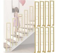 Barandilla exterior en forma de U, Pasamanos de escalera en forma U hierro, alturas montaje lateral, 75-100 cm, paquete 2 a 20(Pack of 8,95cm/37.4 in)