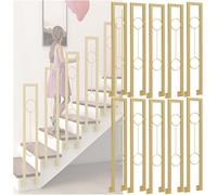 Barandilla exterior en forma de U, Pasamanos de escalera en forma U hierro, alturas montaje lateral, 75-100 cm, paquete 2 a 20(Pack of 10,85cm/33.5 in)