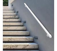 Barandilla exterior industriales para escaleras con tubos redondos de 1 a 20 pies barandillas barra de seguridad para porches terrazas, balaustrada metálica para interiores(100cm)